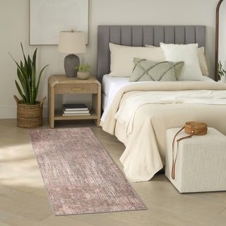 Nourison Botanical Washables BOT05 Taupe Area Rug Corner Image