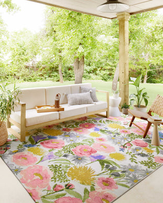 Loloi II Botanical BOT-01 Ivory/Multi Area Rug Lifestyle Image Feature