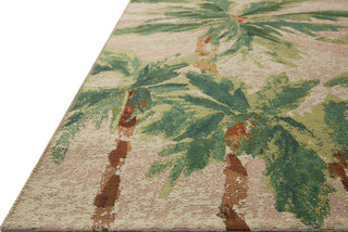 Loloi II Botanical BOT-04 Clay / Green Area Rug Corner Image