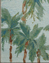 Loloi II Botanical BOT-04 Sky / Green Area Rug Corner Image