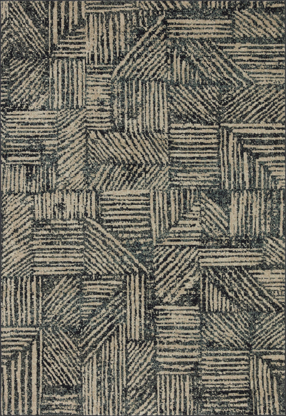 Loloi Bowery BOW-01 Midnight/Taupe Area Rug