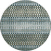 Dalyn Brisbane BR1 Mineral Blue Area Rug Round Main Image