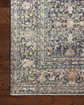 Bradbury BRU-01 Midnight/Multi Area Rug by Jean Stoffer X Loloi Corner Image