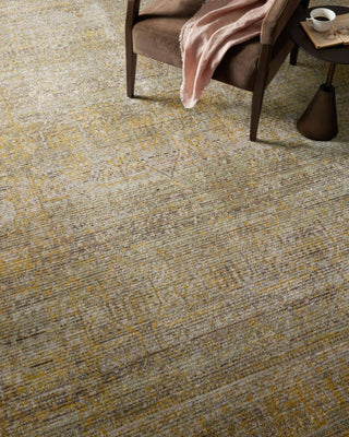 Bradbury BRU-02 Dove/Gold Area Rug by Jean Stoffer X Loloi Lifestyle Image Feature