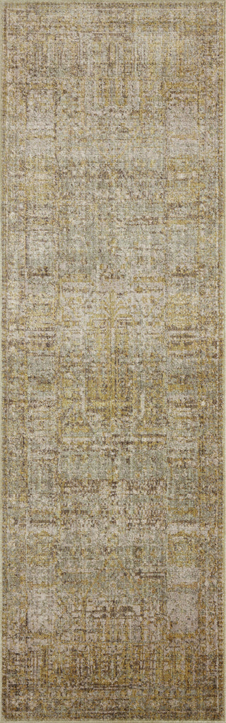 Bradbury BRU-02 Dove/Gold Area Rug by Jean Stoffer X Loloi Runner Image