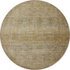 Bradbury BRU-02 Dove/Gold Area Rug by Jean Stoffer X Loloi Round Image