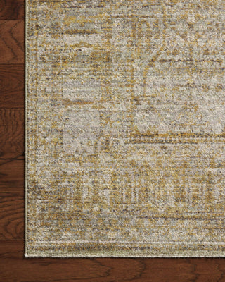 Bradbury BRU-02 Dove/Gold Area Rug by Jean Stoffer X Loloi Corner Image