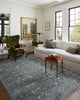 Bradbury BRU-03 Ocean/Gold Area Rug by Jean Stoffer X Loloi Lifestyle Image Feature