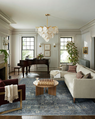 Bradbury BRU-03 Ocean/Gold Area Rug by Jean Stoffer X Loloi Lifestyle Image Feature