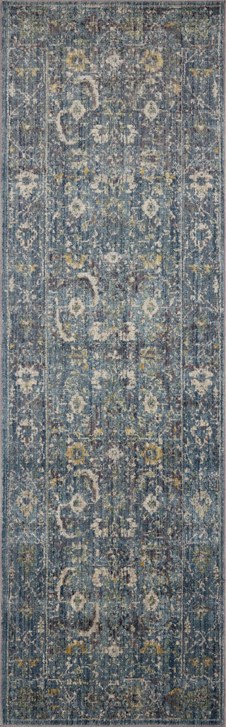 Bradbury BRU-03 Ocean/Gold Area Rug by Jean Stoffer X Loloi Runner Image