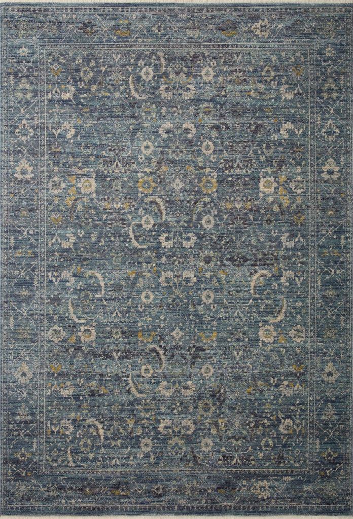 Bradbury BRU-03 Ocean/Gold Area Rug by Jean Stoffer X Loloi main image