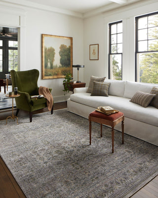 Bradbury BRU-04 Grey/Multi Area Rug by Jean Stoffer X Loloi Lifestyle Image Feature