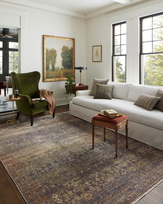 Bradbury BRU-05 Ink/Multi Area Rug by Jean Stoffer X Loloi Lifestyle Image Feature