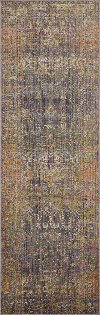 Bradbury BRU-05 Ink/Multi Area Rug by Jean Stoffer X Loloi Runner Image
