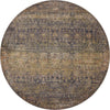 Bradbury BRU-05 Ink/Multi Area Rug by Jean Stoffer X Loloi Round Image