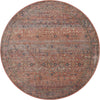 Bradbury BRU-06 Sunset/Multi Area Rug by Jean Stoffer X Loloi Round Image