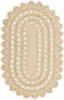 Unique Loom Braided Jute RET-NAT2 Ivory Area Rug