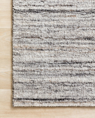 Loloi Brandt BRA-01 Silver/Stone Area Rug Corner Image