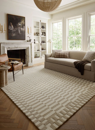 Bradley BRL-02 Ivory/Beige Area Rug by Chris Loves Julia X Loloi Lifestyle Image Feature