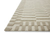 Bradley BRL-02 Ivory/Beige Area Rug by Chris Loves Julia X Loloi Corner Image