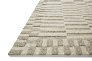 Bradley BRL-02 Ivory/Beige Area Rug by Chris Loves Julia X Loloi Corner Image