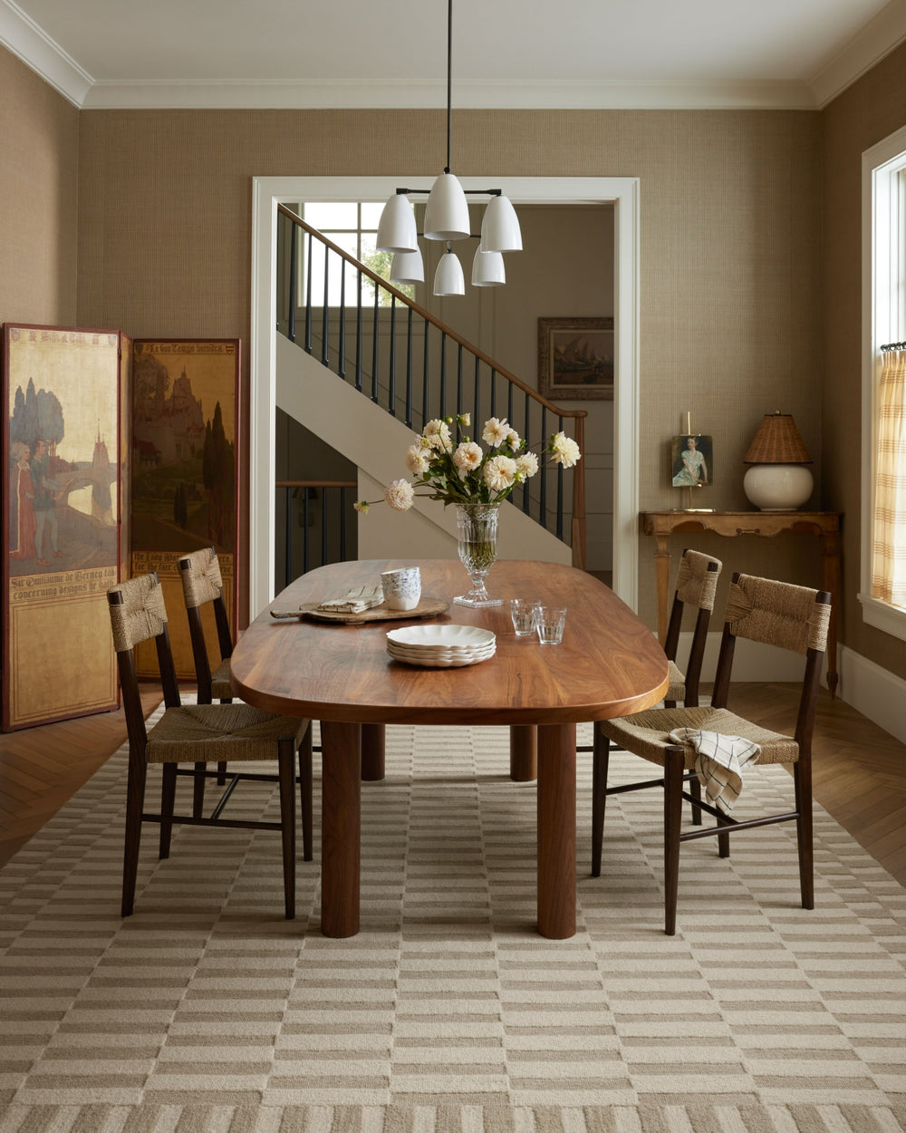 Bradley BRL-02 Ivory/Beige Area Rug by Chris Loves Julia X Loloi Lifestyle Image Feature