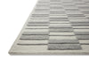 Bradley BRL-03 Ivory/Grey Area Rug by Chris Loves Julia X Loloi Corner Image