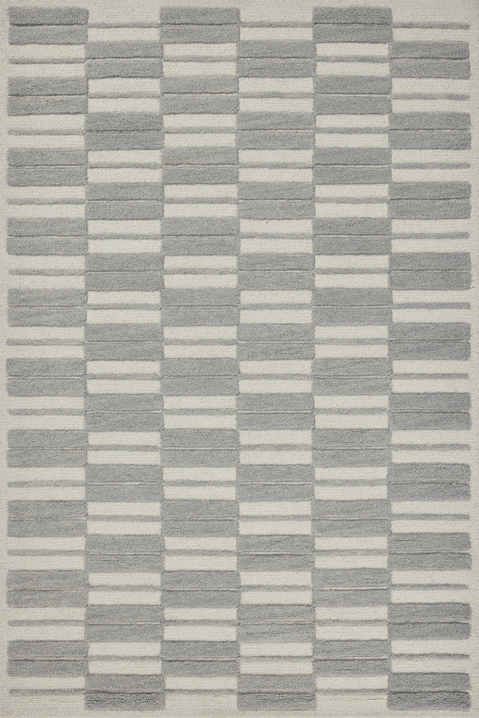 Bradley BRL-03 Ivory/Grey Area Rug by Chris Loves Julia X Loloi main image