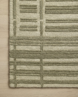 Bradley BRL-07 Sage/Olive Area Rug by Chris Loves Julia X Loloi Corner Image
