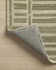 Bradley BRL-07 Sage/Olive Area Rug by Chris Loves Julia X Loloi Backing Image