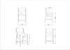 Surya Bergene BRGN-002 Light Beige / Brown Furniture Line Drawing
