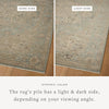 Loloi Briar BRR-01 Sky / Moss Area Rug Lifestyle Image Feature