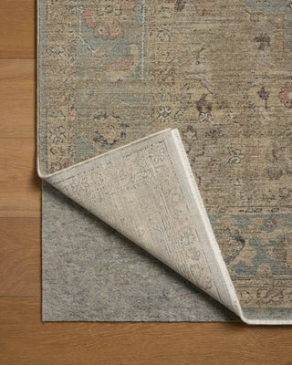 Loloi Briar BRR-01 Sky / Moss Area Rug Backing Image