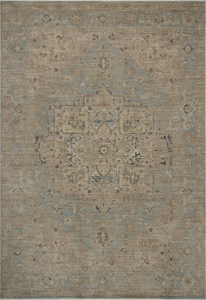Loloi Briar BRR-01 Sky / Moss Area Rug main image