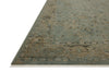 Loloi Briar BRR-02 Aqua / Olive Area Rug Corner Image