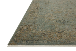 Loloi Briar BRR-02 Aqua / Olive Area Rug Corner Image