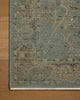 Loloi Briar BRR-02 Aqua / Olive Area Rug Corner Image
