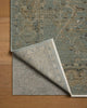 Loloi Briar BRR-02 Aqua / Olive Area Rug Backing Image