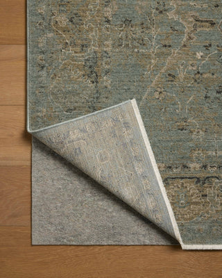 Loloi Briar BRR-02 Aqua / Olive Area Rug Backing Image