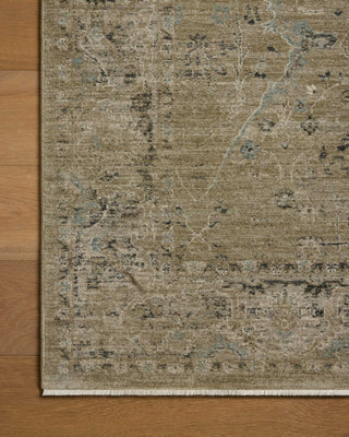 Loloi Briar BRR-02 Olive / Stone Area Rug Corner Image
