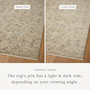 Loloi Briar BRR-03 Silver / Moss Area Rug Lifestyle Image Feature