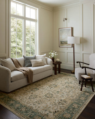 Loloi Briar BRR-05 Ant Ivory / Blue Area Rug Lifestyle Image Feature