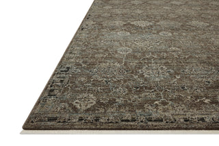 Loloi Briar BRR-06 Bark / Lagoon Area Rug Corner Image