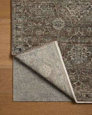 Loloi Briar BRR-06 Bark / Lagoon Area Rug Backing Image