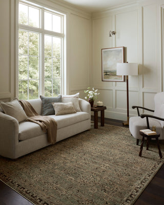 Loloi Briar BRR-06 Mist / Granite Area Rug Lifestyle Image Feature