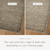 Loloi Briar BRR-06 Mist / Granite Area Rug Lifestyle Image Feature