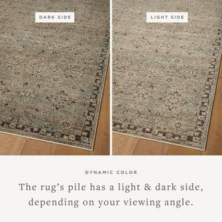 Loloi Briar BRR-06 Mist / Granite Area Rug Lifestyle Image Feature
