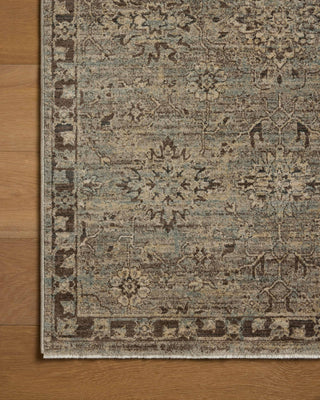 Loloi Briar BRR-06 Mist / Granite Area Rug Corner Image
