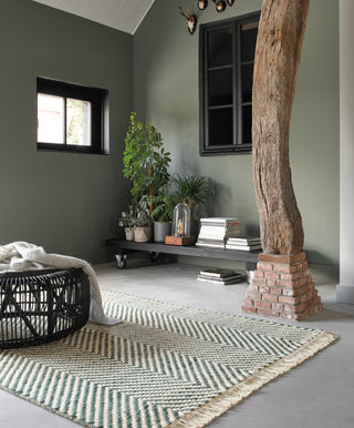 Brink and Campman Atelier Twill Mineral Area Rug Room Image Feature