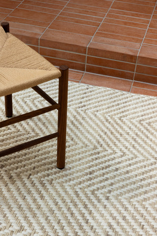 Brink and Campman Atelier Twill Oyster Area Rug Room Image Feature